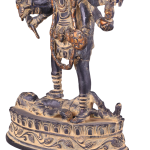 Pure Brass Vintage Kali Dashbhuja Idol - 10.5" Ten Arms Divine Protection | Jaipurio